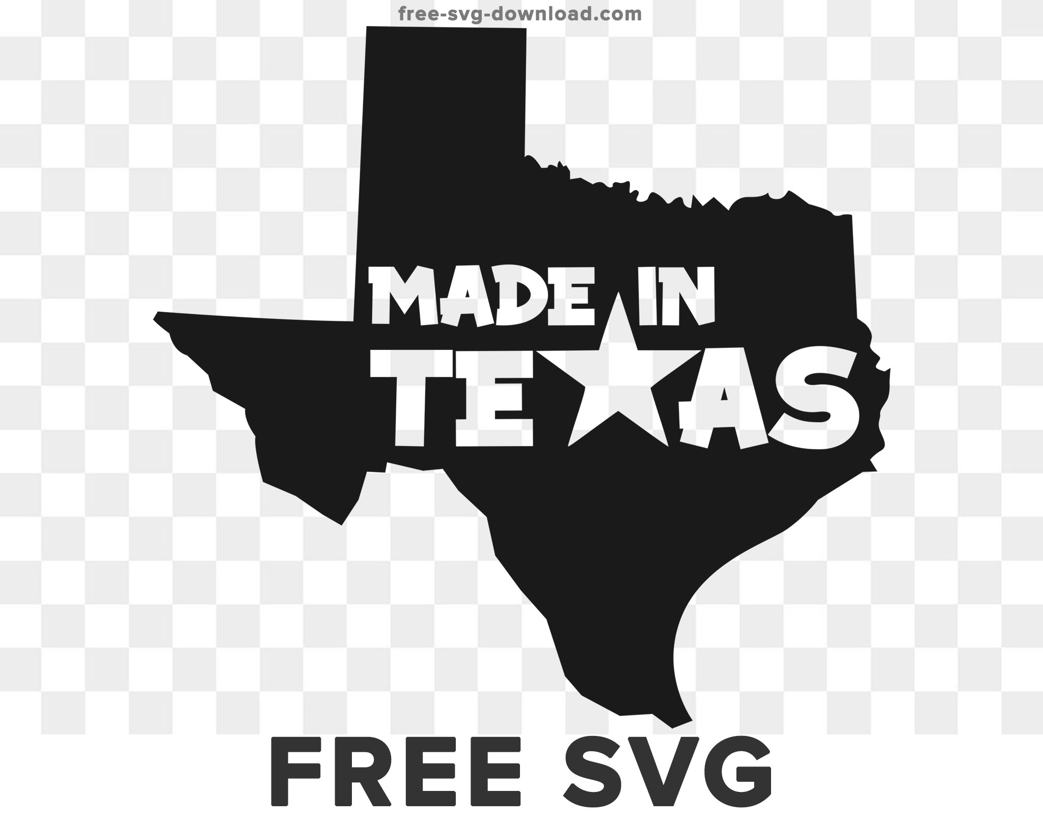 Made in Texas logo Svg