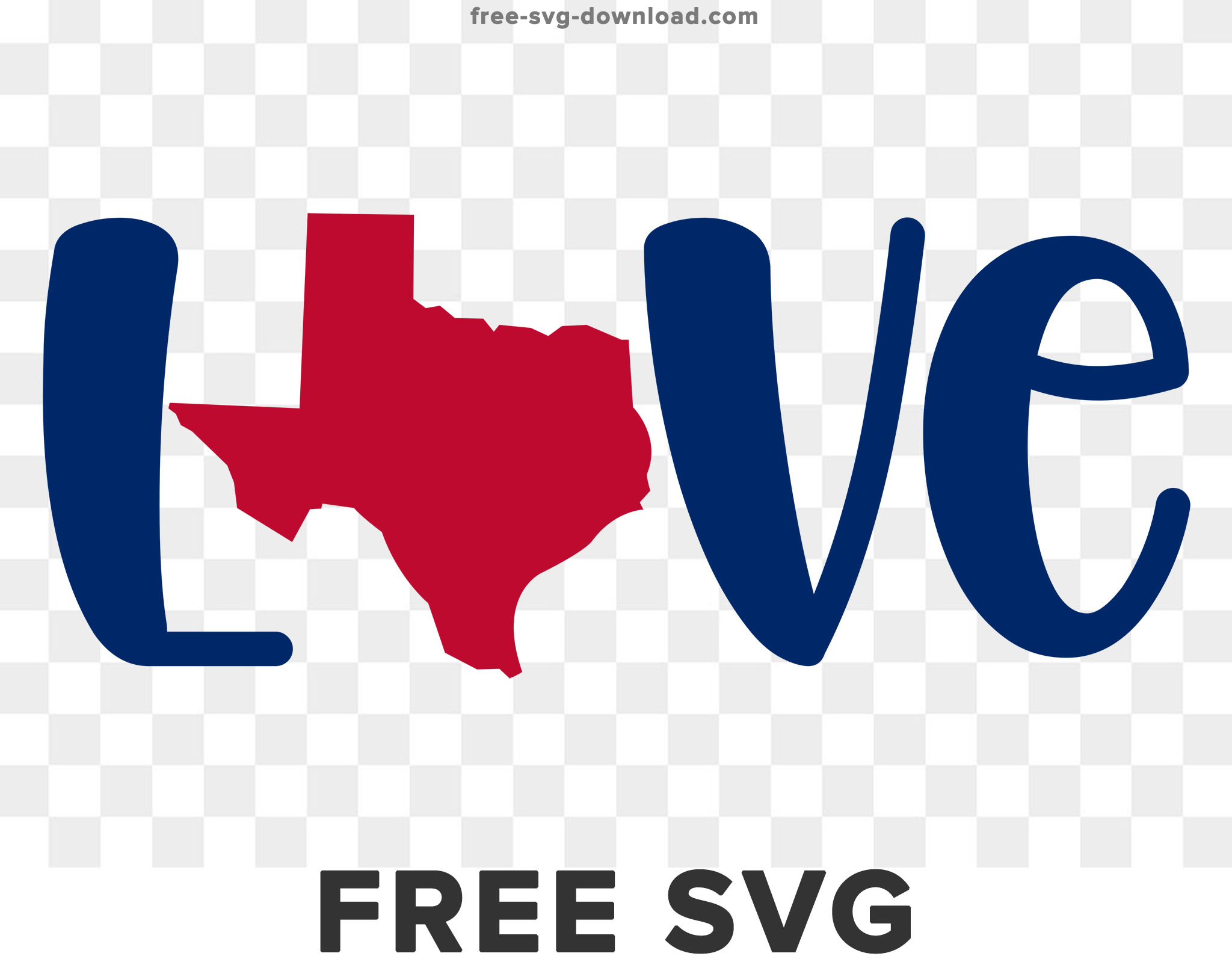Texas Love SVG