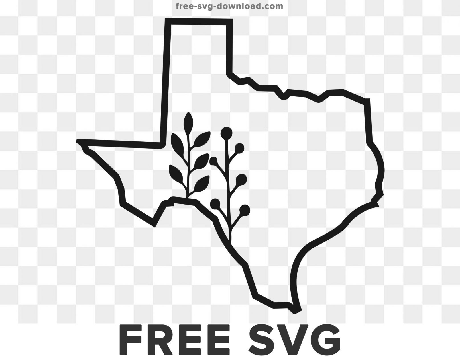 Texas Flag Outline SVG