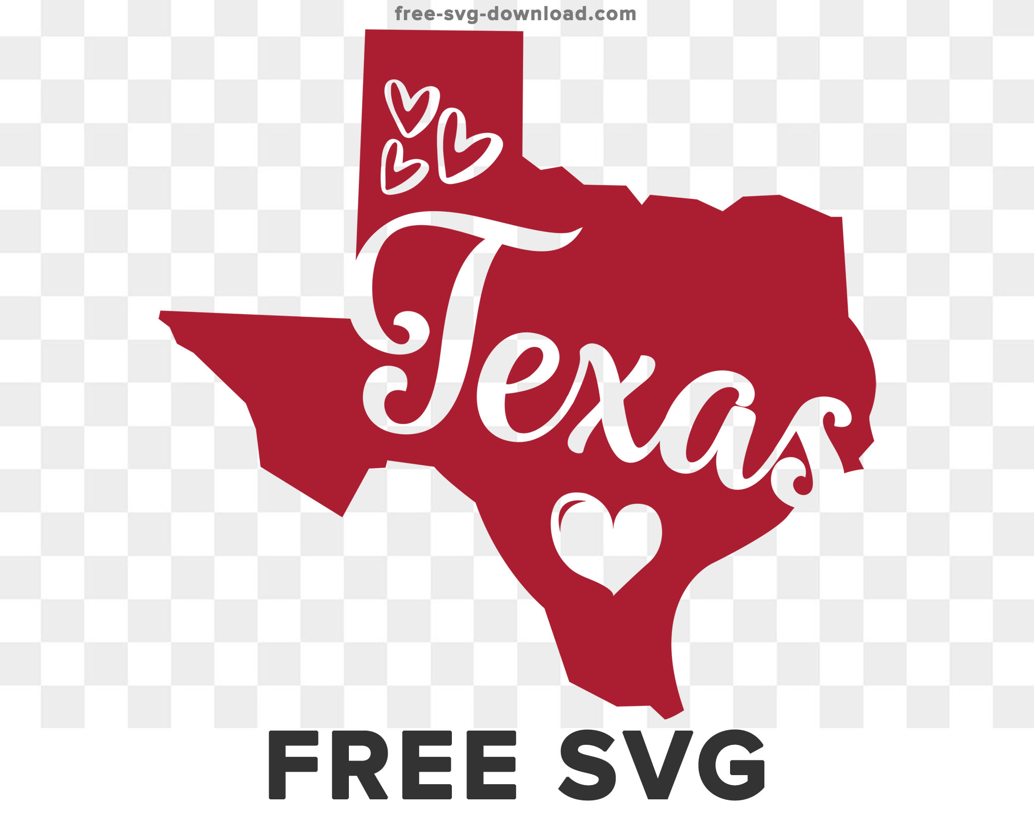 Texas SVG Cut File