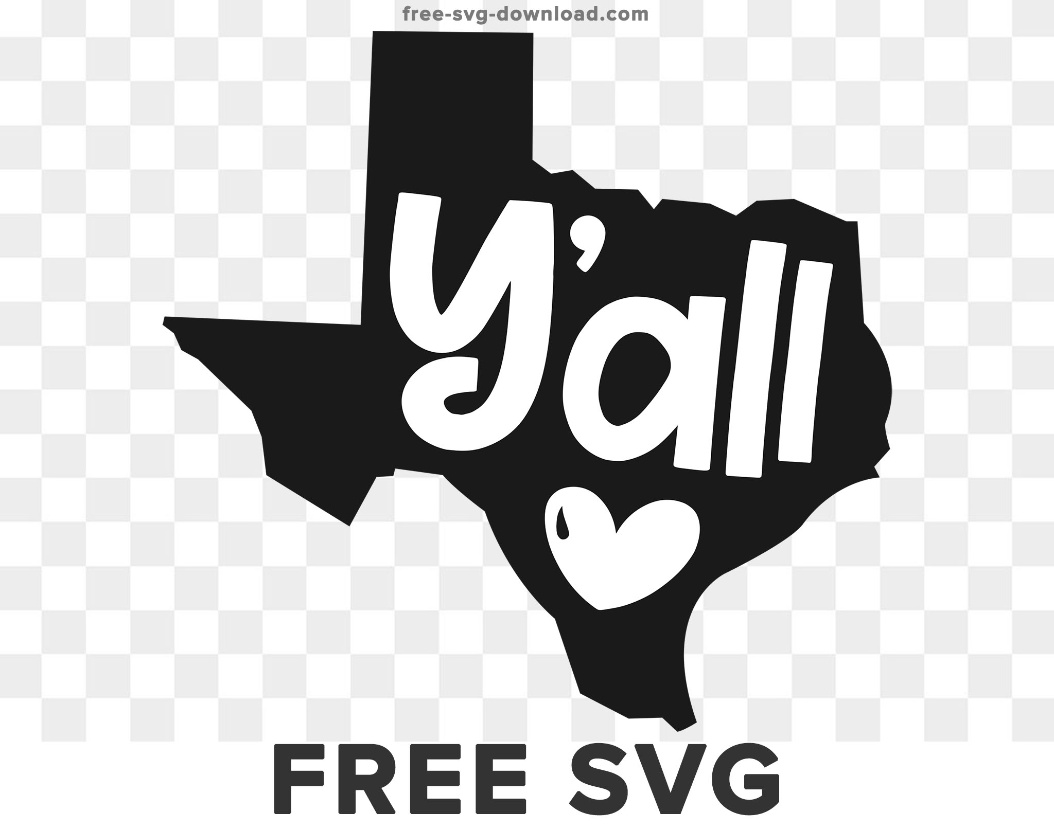 Texas Yall SVG
