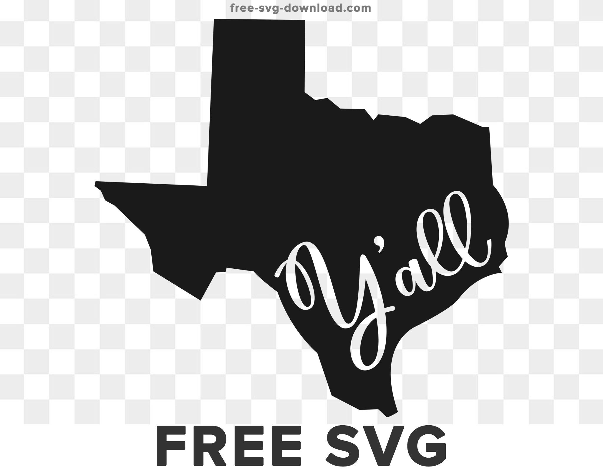 Yall Texas Svg