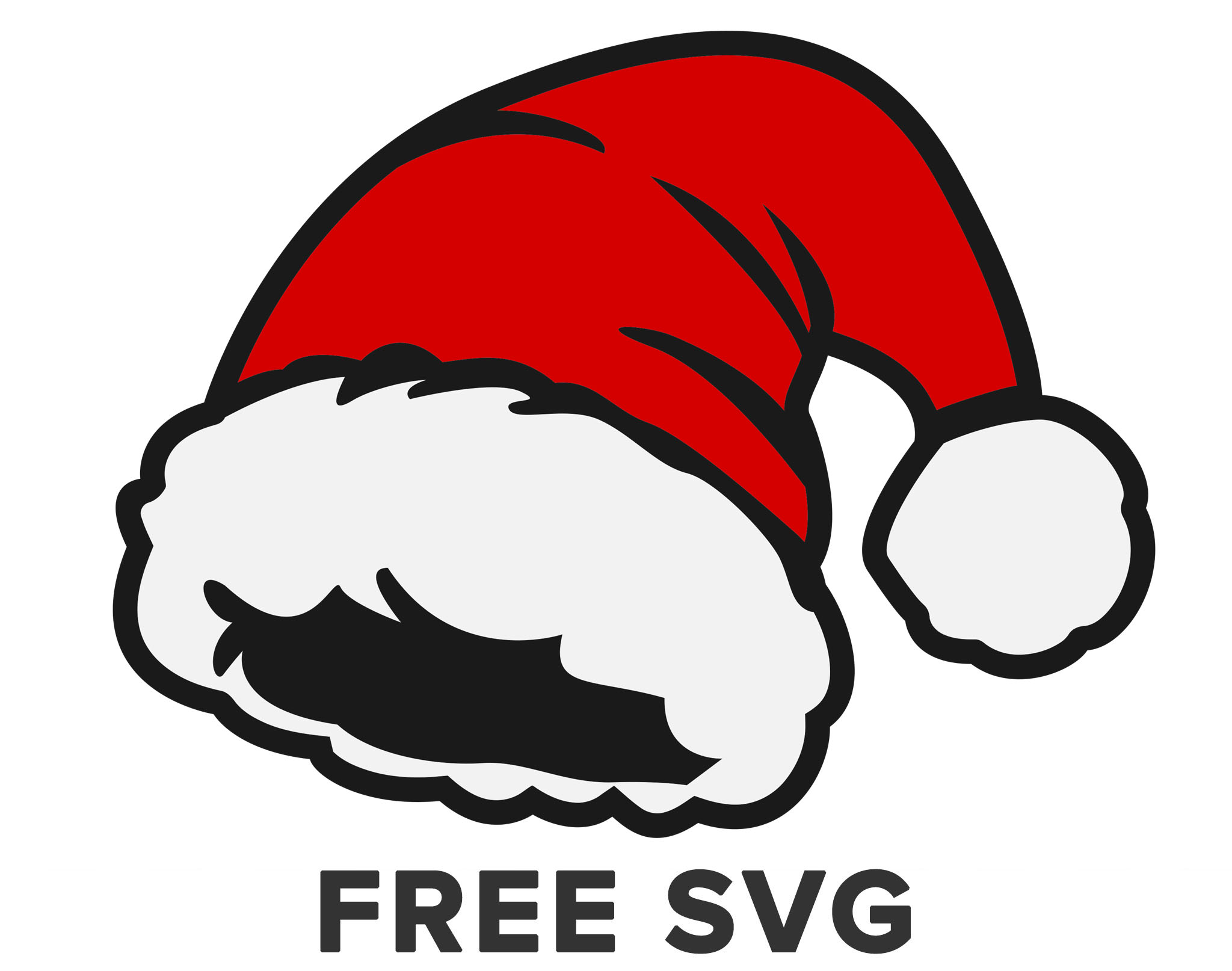 christmas hat svg